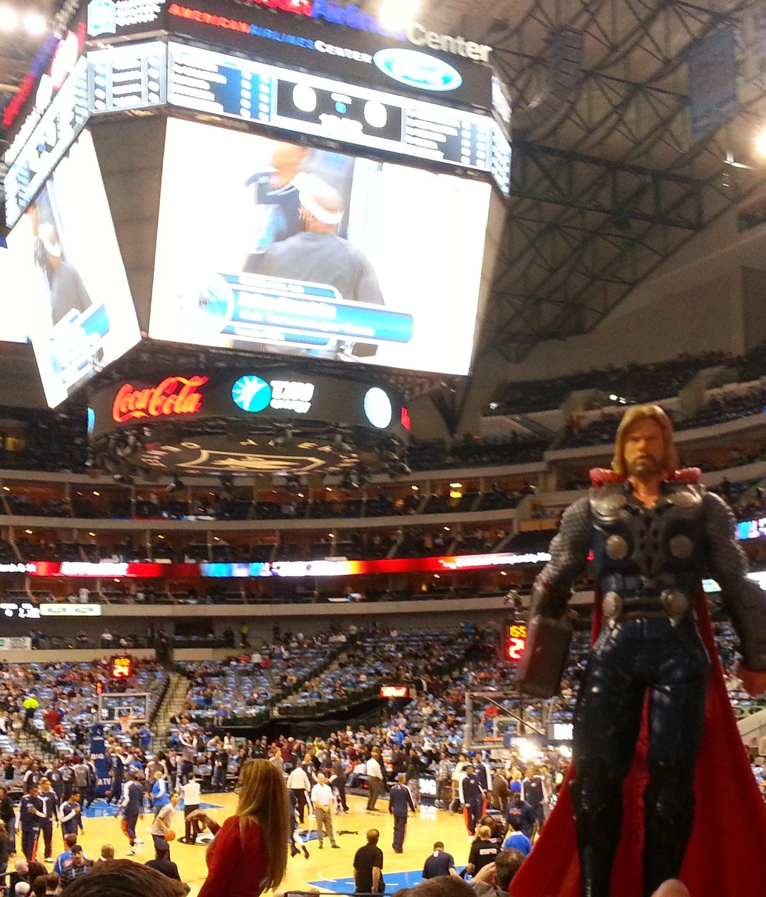 The god of thunder cheered his team to victory.